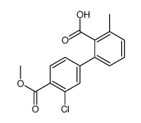 2-(3-chloro-4-methoxycarbonylphenyl)-6-methylbenzoic acid结构式