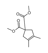 dimethyl 3,4-dimethylcyclopent-3-ene-1,1-dicarboxylate Structure