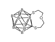 1,2-(3'-oxapentane-1',5'-dithiolato-SS')-1,2-dicarba-closo-dodecaborane Structure