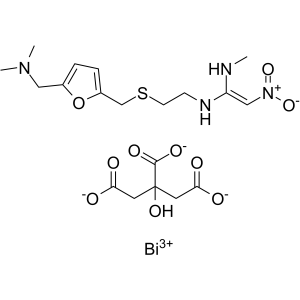 Ranitidine bismuth citrate Structure