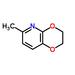 6-Methyl-2,3-dihydro[1,4]dioxino[2,3-b]pyridine结构式