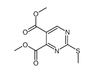 DiMethyl 2-(Methylthio)pyriMidine-4,5-dicarboxylate Structure
