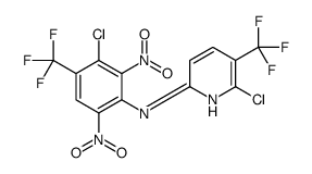 6-chloro-N-[3-chloro-2,6-dinitro-4-(trifluoromethyl)phenyl]-5-(trifluoromethyl)pyridin-2-amine Structure