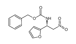 benzyl N-[(1S)-1-(furan-2-yl)-2-nitroethyl]carbamate结构式