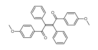 trans 1,4-bis (4-methoxyphenyl)-2,3-diphenyl-2-butene-1,4-dione结构式
