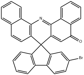 2-溴螺[芴-9,7'-二苯并吖啶]-5'-酮结构式
