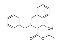 ethyl 2-(dibenzylamino)-3-hydroxypropanoate structure