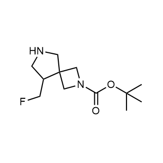8-(氟甲基)-2,6-二氮螺环[3.4]辛烷-2-羧酸叔丁酯结构式