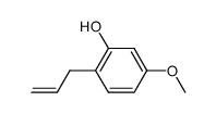 4-allyl-3-hydroxy-1-methoxybenzene Structure