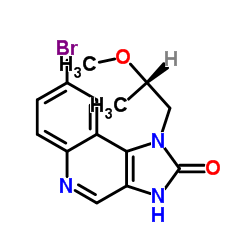 8-溴-1-((S)-2-甲氧基丙基)-1H-咪唑并[4,5-C]喹啉-2(3H)-酮结构式
