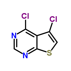 4,5-二氯噻吩并[2,3-d]嘧啶结构式