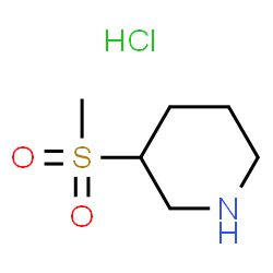 3-甲磺酰基哌啶盐酸盐结构式