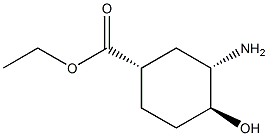 (1S,3S,4S)-4-{[[(叔丁氧基)羰基]氨基} -3-羟基环己烷-1-甲酸乙酯结构式