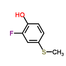 2-氟-4-(甲基硫代)-苯酚结构式