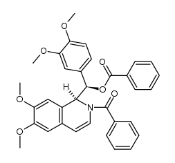 (R)-((S)-2-benzoyl-6,7-dimethoxy-1,2-dihydroisoquinolin-1-yl)(3,4-dimethoxyphenyl)methyl benzoate Structure