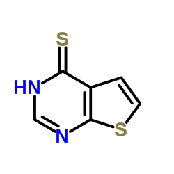 噻吩并[2,3-d]嘧啶-4-硫醇结构式