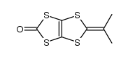 2-isopropylidene-1,3-dithiolo[4,5-d]-1,3-dithiol-2-one结构式