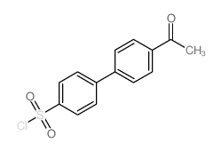 4-乙酰基联苯-4-磺酰氯结构式