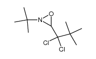 2-t-Butyl-3-(1,1-dichloro-2,2-dimethyl)propyloxaziridine结构式