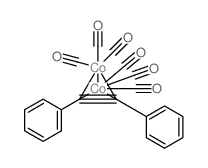 Cobalt, hexacarbonyl[m-[1,1'-(h2:h2-1,2-ethynediyl)bis[benzene]]]di-, (Co-Co) Structure