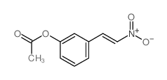 Phenol,3-(2-nitroethenyl)-, 1-acetate Structure