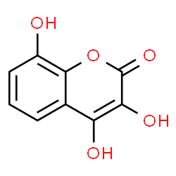 2H-1-苯并吡喃-2-酮, 3,8-三羟基结构式