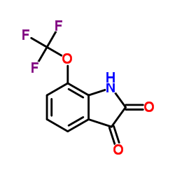 7-(Trifluoromethoxy)-1H-indole-2,3-dione structure