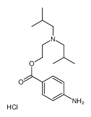 2-(4-aminobenzoyl)oxyethyl-bis(2-methylpropyl)azanium,chloride Structure
