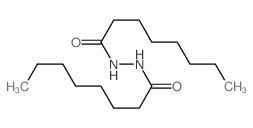 Octanoic acid,2-(1-oxooctyl)hydrazide structure