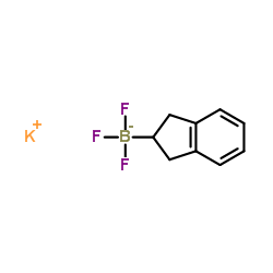 Potassium 2,3-dihydro-1H-inden-2-yl(trifluoro)borate(1-)结构式