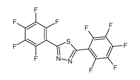 2,5-Bis(pentafluorophenyl)-1,3,4-thiadiazole Structure
