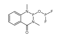 2-((difluorophosphino)oxy)-1,3-dimethyl-2,3-dihydrobenzo[d][1,3,2]diazaphosphinin-4(1H)-one结构式