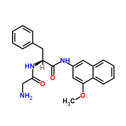 H-Gly-Phe-4MβNA结构式