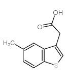 5-甲基苯并[b]噻吩-3-乙酸结构式