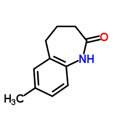 7-Methyl-1,3,4,5-tetrahydro-2H-1-benzazepin-2-one Structure