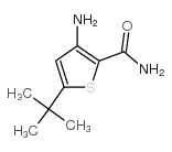 3-氨基-5-叔丁基噻吩-2-甲酰胺结构式
