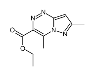 4,7-二甲基吡唑并[5,1-c][1,2,4]三嗪-3-羧酸乙酯结构式