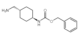 (反式-4-(氨基甲基)环己基)氨基甲酸苄酯结构式
