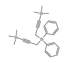 α,ω-(trimethylsilyl)dipropargyldiphenylsilane结构式