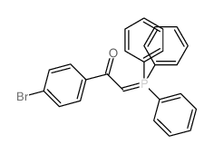 Ethanone,1-(4-bromophenyl)-2-(triphenylphosphoranylidene)- Structure