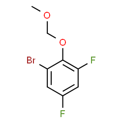 1-Bromo-3,5-difluoro-2-(methoxymethoxy)benzene Structure