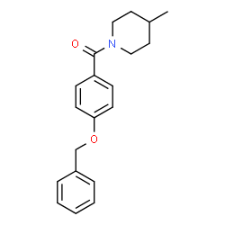1-[4-(benzyloxy)benzoyl]-4-methylpiperidine结构式