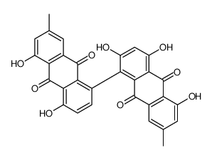 1-(4,5-dihydroxy-7-methyl-9,10-dioxoanthracen-1-yl)-2,4,5-trihydroxy-7-methylanthracene-9,10-dione Structure