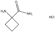 1-aminocyclobutane-1-carboxamide hydrochloride Structure