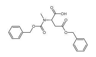 (2S)-2-(methyl{[(phenylmethyl)oxy]carbonyl}amino)-4-oxo-4-[(phenylmethyl)oxy]butanoic acid结构式