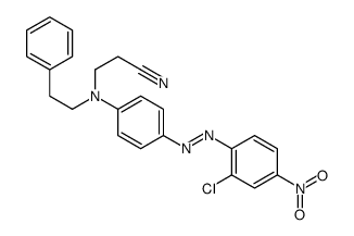 3-[p-[(2-chloro-4-nitrophenyl)azo]-N-phenethylanilino]propiononitrile Structure