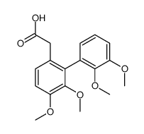 2-[2-(2,3-dimethoxyphenyl)-3,4-dimethoxyphenyl]acetic acid Structure
