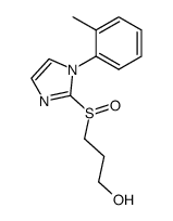 (S)-(+)-3-[1-(2-methylphenyl)2-imidazolylsulfinyl]propanol结构式