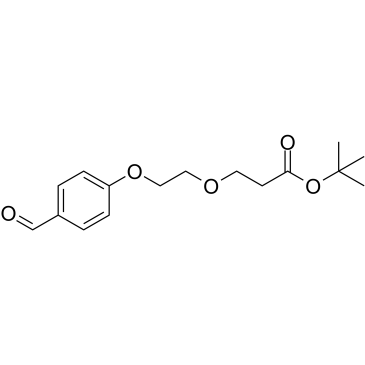 Ald-ph-peg2-t-butyl ester Structure