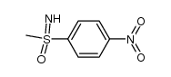 S-methyl-S-(4-nitrophenyl)-NH-sulfoximine Structure